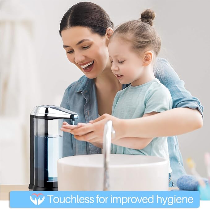 Secura 17oz Automatic Liquid Soap Dispenser, Touchless Battery Operated Hand - Image 3