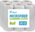 AIDEA Microfiber Cleaning Cloth 330 Sheets 6 Roll, Shop Towels, Shop Rags by AIDEAHOME
