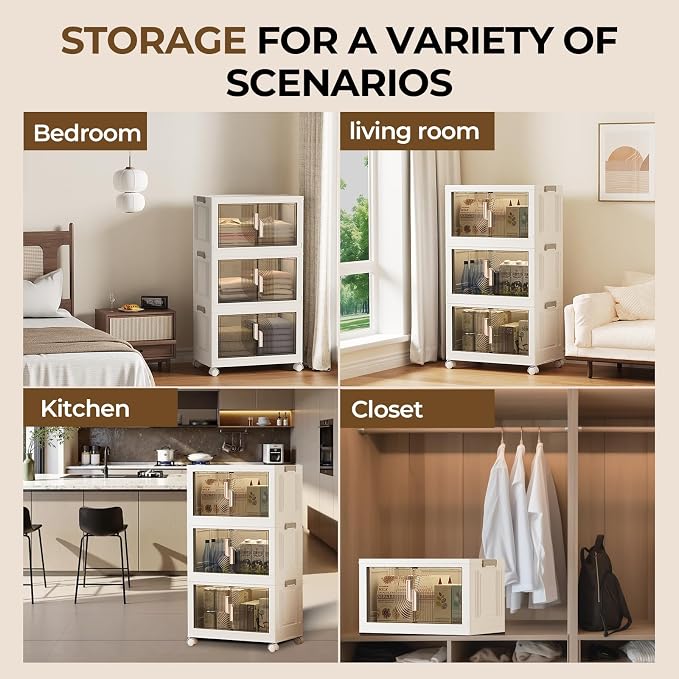 Elegant 2 Tiers Stackable Storage Bins - Image 7