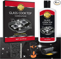 Glass Stove Top Cleaner Kit, 12 Oz Glass Cooktop Cleaner Non-Abrasive, Stove by Meuvcol