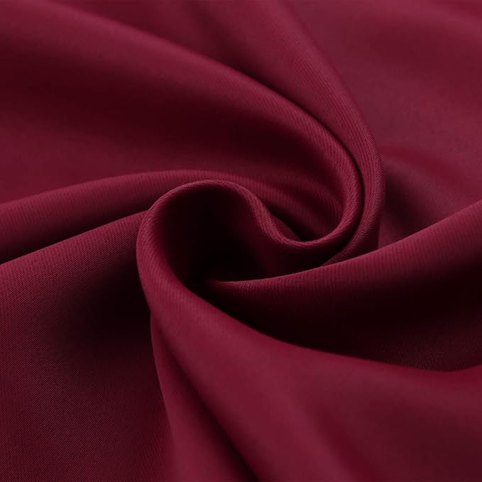 BGment Burgundy Blackout Curtains - Image 7