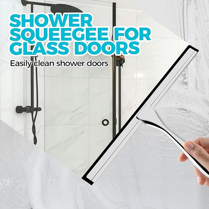 2PACK 12-Inch All-Purpose Shower Squeegee - Image 4