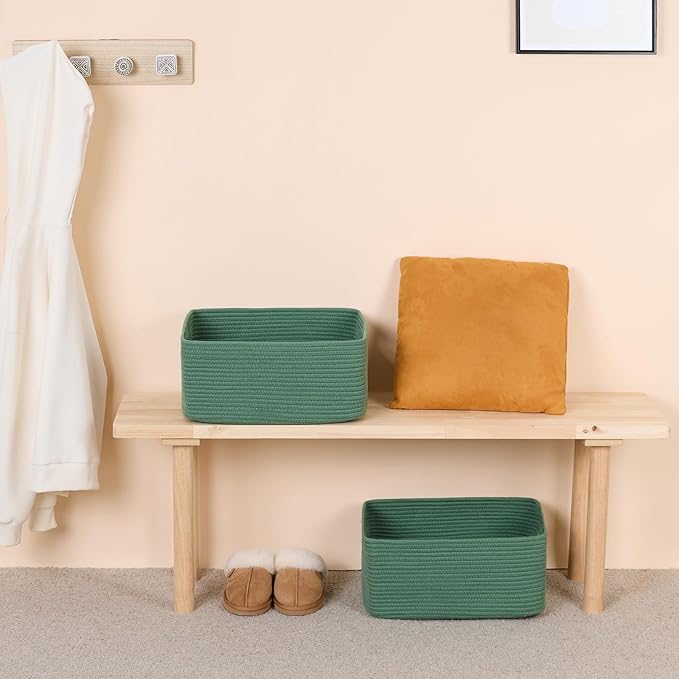 Large Storage Baskets for Organizing, Closet Shelf Baskets for Clothes Blanket - Image 6