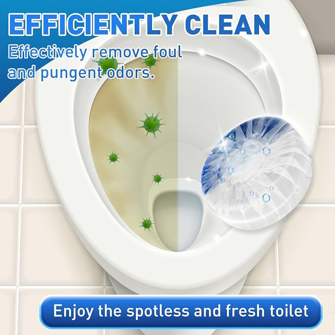 Qualirey 100 Pack Automatic Toilet Cleaner Tablets Toilet Bowl Long Lasting - Image 5