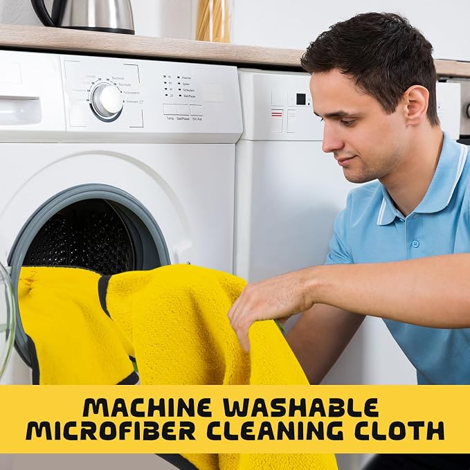 Tallew 50 Pcs Microfiber Towels 16 Inch x 16 Inch Microfiber Cloth Car Drying - Image 5