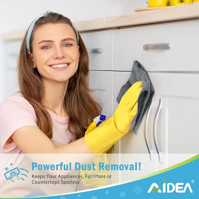 AIDEA Microfiber Cleaning Cloth 100PK, Soft Microfiber Towels - Image 4
