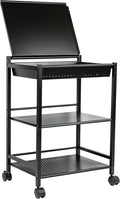 Mind Reader Cart with Covered Compartment, Office Organizer by MindReader
