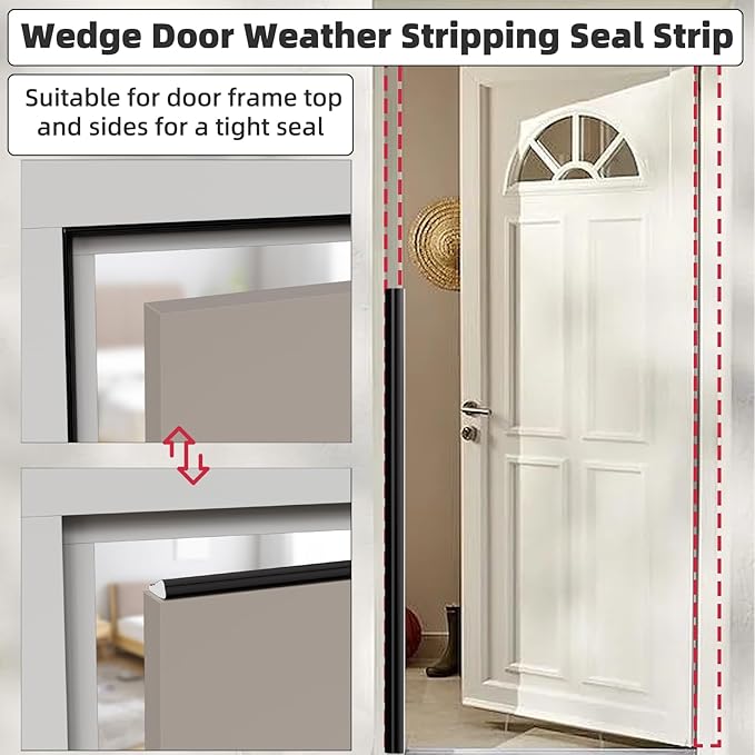 2 Pack*16.4 Ft Weather Stripping Seal Strip - Image 5