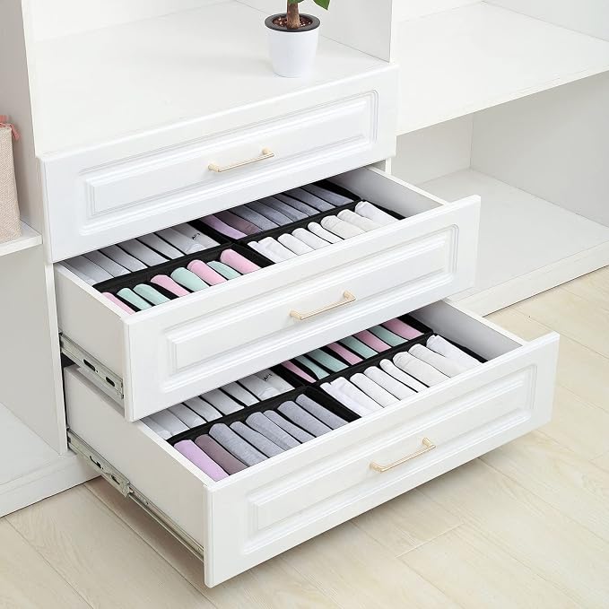 Qozary 4 Pack Drawer Organizers - Image 7