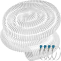 PVC Dust Collection Hose 4" x 20', Flexible Heavy PVC Fume Collection Hose by Qucship