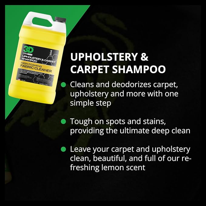 3D Upholstery & Carpet Shampoo - Image 3