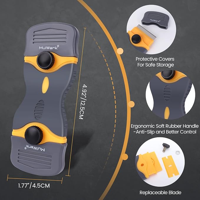 MulWark Razor Blade Scraper Tool Set, 3-Piece - Image 3