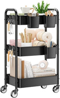 YASONIC 3 Tier Rolling Cart by YASONIC