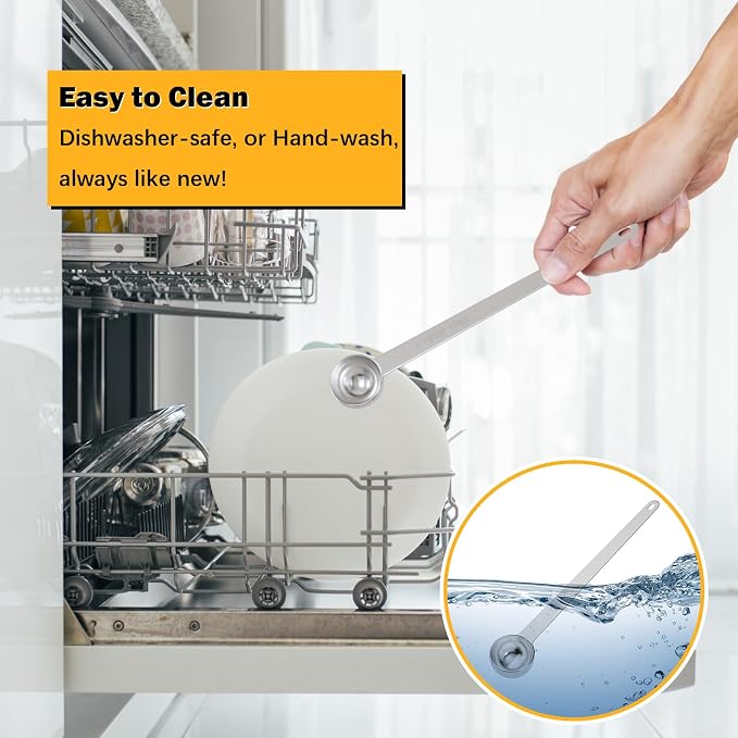 1PCS 1Tbsp Extra Long Handle Measuring Spoon, Single Stainless Steel Individual - Image 5