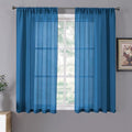 Tollpiz Sheer Curtains Living Room Linen Textured Curtain Sheers Light by Tollpiz