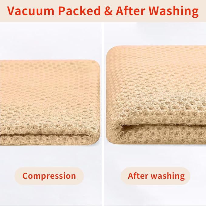 Homaxy 100% Cotton Waffle Weave Kitchen Dish Towels, Ultra Soft Absorbent Quick - Image 7