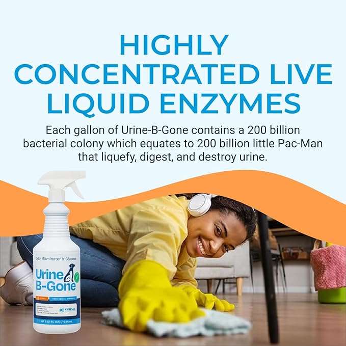 KINZUA ENVIRONMENTAL Urine B-Gone, Professional Enzyme Odor Eliminator & Pet - Image 6