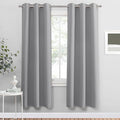 PONY DANCE Sliver Grey Blackout Curtains by PONYDANCE