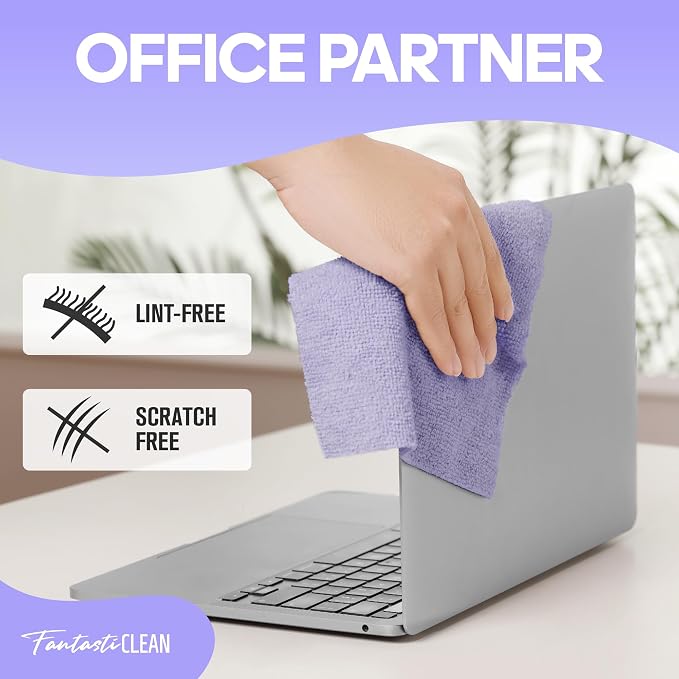 Fantasticlean Microfiber Cleaning Cloth Roll -60 Pack, Tear Away Paperless - Image 7