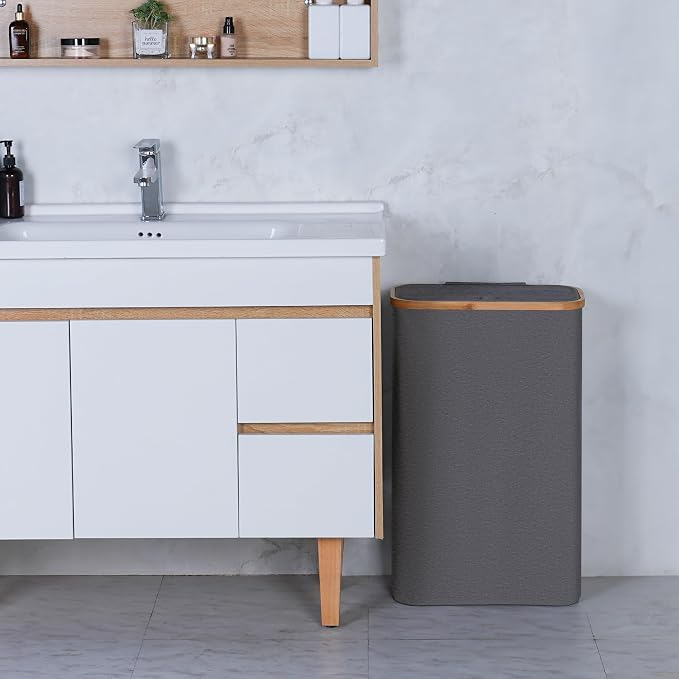 Slim Laundry Basket, 60L Laundry Hamper - Image 5