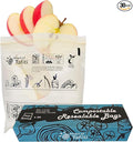 Compostable Food Storage Bags, Resealable Quart Bags, 7 x 7.4 inches, Extra by HeartofTafiti