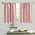 RYB Home Privacy Closet Curtains 36 inch 2 Panels Set, Room Darkening Rod by RYBHOME