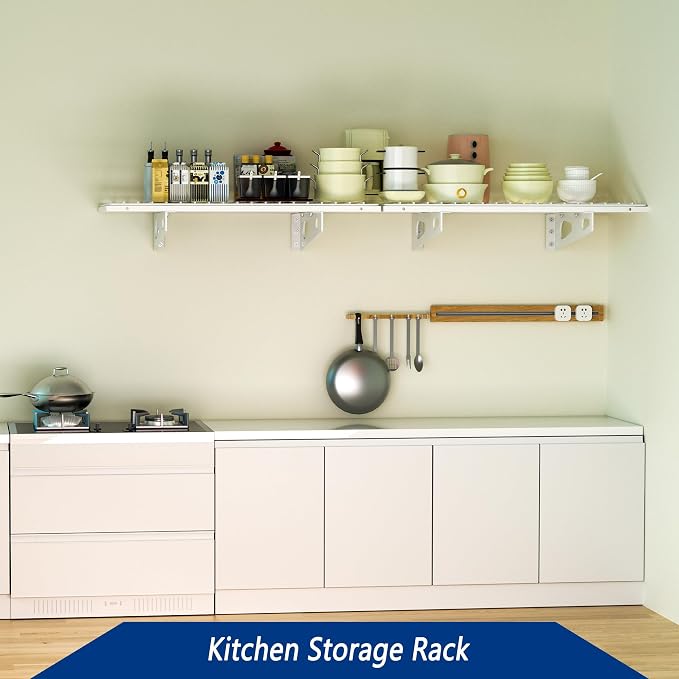 2-Pack 1.5x3FT Garage Shelving 17.7-inch-by-35.8-inch Wall Shelf Garage Storage - Image 3