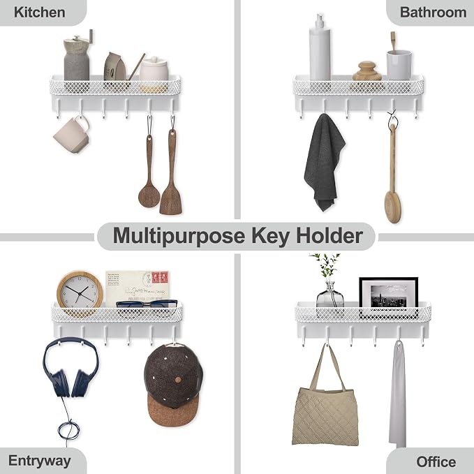 Key Holder for Wall – Decorative Stainless Steel Key Hanger - Image 6