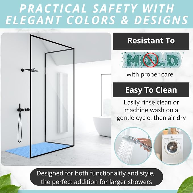 ENKOSI Extra Large Shower Mat Non Slip - Image 5