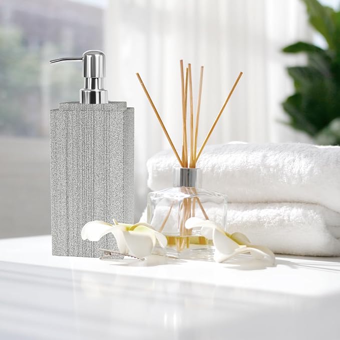Marble Soap Dispenser for Bathroom, Amaauto Natural Marble Hand Liquid&Lotion - Image 6