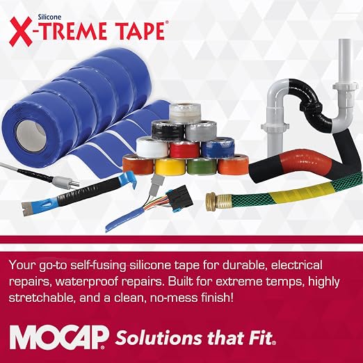 X-Treme Tape MOCAP Heavy Duty Electrical Tape, Self-Fusing Silicone Rubber - Image 6