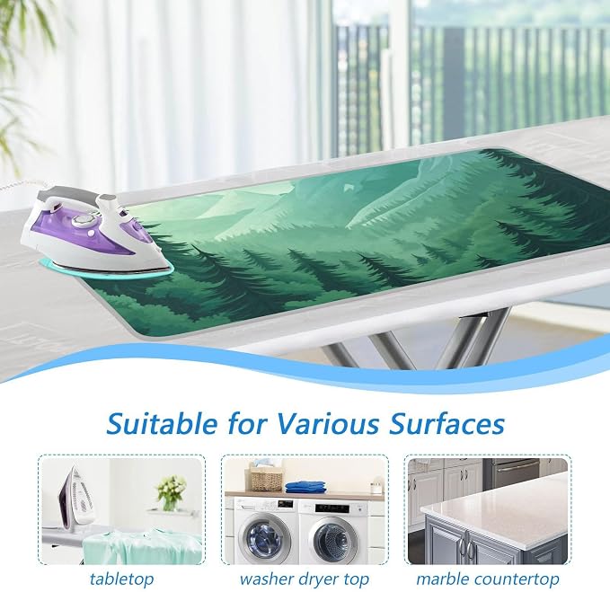 Mountain Forest Trees Green 02 Ironing Mat - Image 5