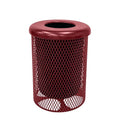 COATEDOUTDOORFURNITURE RFT-BUR Heavy Duty 32 Gallon Round Trash Receptacle by CoatedOutdoorFurniture