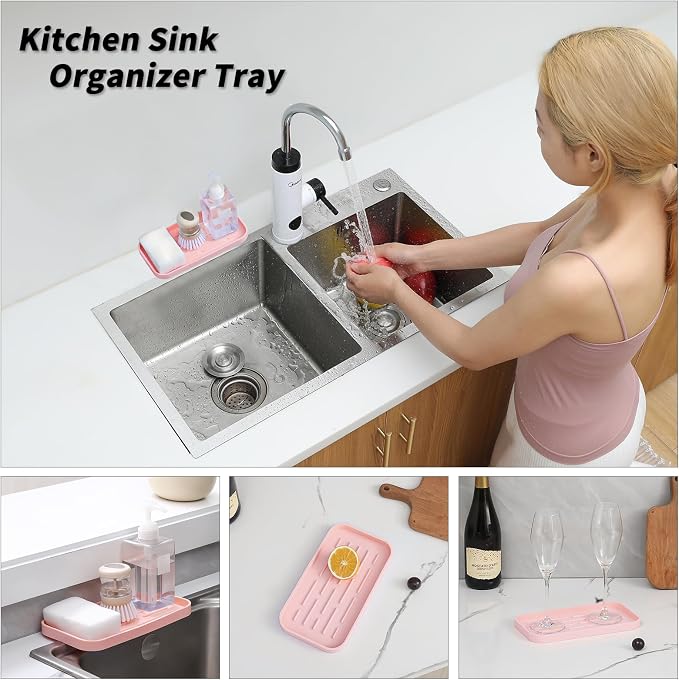 Silicone Kitchen Sink Organizer Tray - Image 3