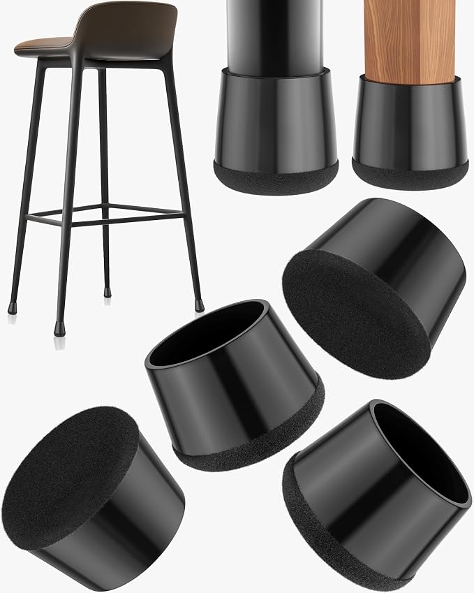 24-Pack Silicone Chair Leg Floor Protectors by Yomanta