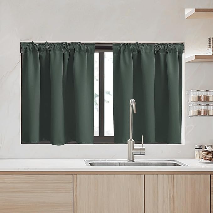 RYB HOME Kitchen Window Curtains Over Sink - Image 2