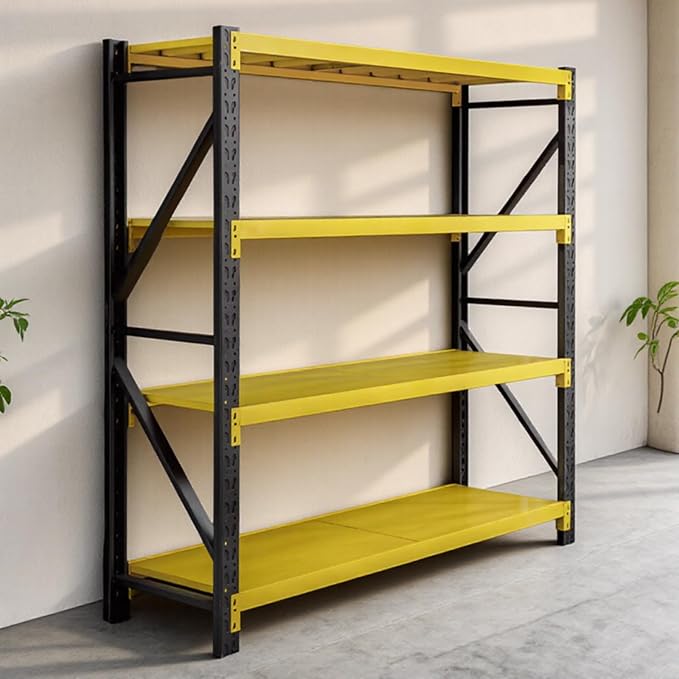 Storage Shelves Heavy Duty, Metal Garage Shelving Units, 4 Tier Storage Rack by Unknown