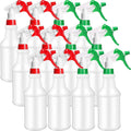 Eccliy 12 Pcs 16 Oz Plastic Spray Bottle, Adjustable Empty Reusable Sprayer by Eccliy