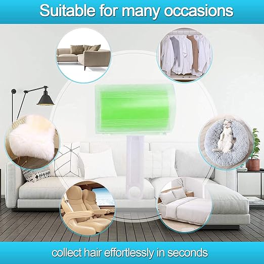 Sticky Travel Lint Roller 5 Pack, Reusable Washable Lint Roller Portable - Image 5
