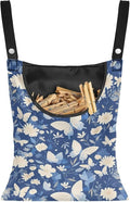 3 Pcs Butterfly and Floral Clothespin Bag by Unknown
