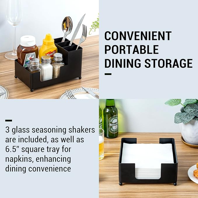 MyGift Modern Brass Tone Metal Tabletop Commercial Folded Paper Towel Holder - Image 3
