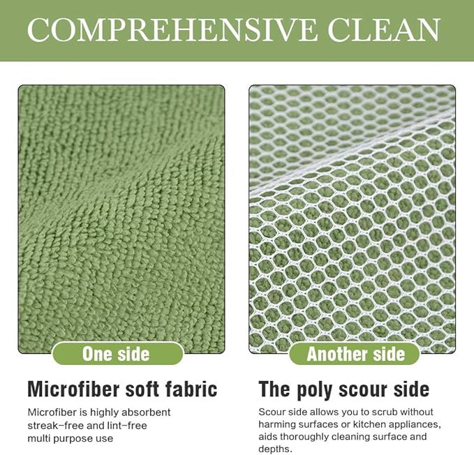 SINLAND Microfiber Dish Cloth for Washing Dishes Dish Rags Best Kitchen - Image 3