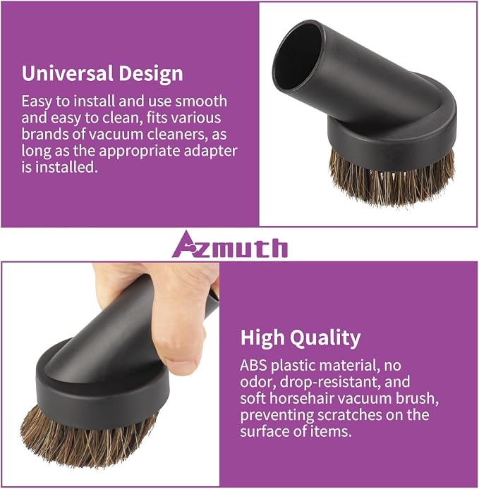 2Pcs 25mm Soft Horsehair Vacuum Dusting Brush, Universal Vacuum Brush - Image 4