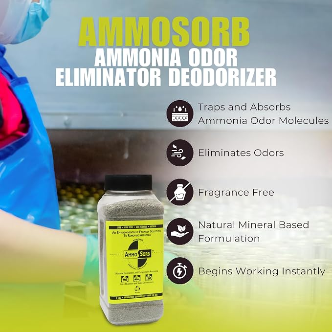– Natural Ammonia Odor Elimination Deodorizer Granules: 2 lb. – Powerful Odor - Image 3