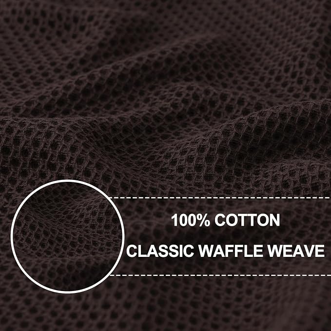 Homaxy 100% Cotton Waffle Weave Kitchen Dish Cloths, Ultra Soft Absorbent Quick - Image 2