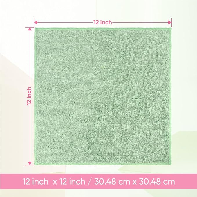 HOMEXCEL Microfiber Washcloths 12 Pack, Highly Absorbent and Soft Face Towel - Image 2