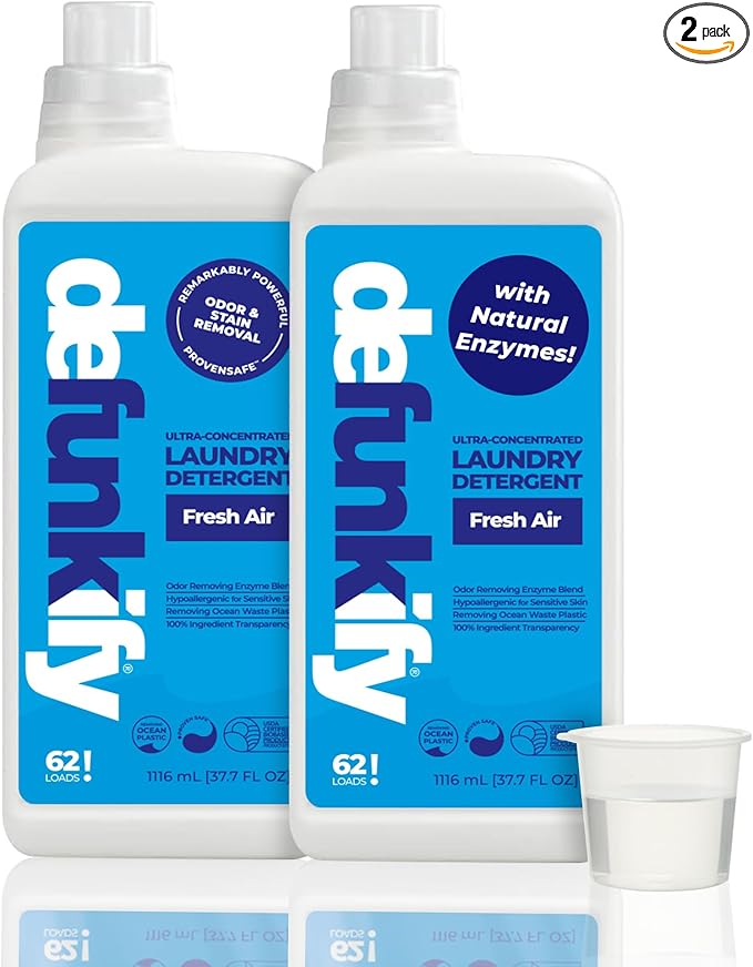 Laundry Detergent 62 Load/37.7 FlOz. 'Fresh Air' Liquid Laundry Detergent by DEFUNKIFY