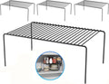 LargeBlack Cabinet Storage Shelf Rack Set of 4, Rustproof Metal Wire Kitchen by DPZM