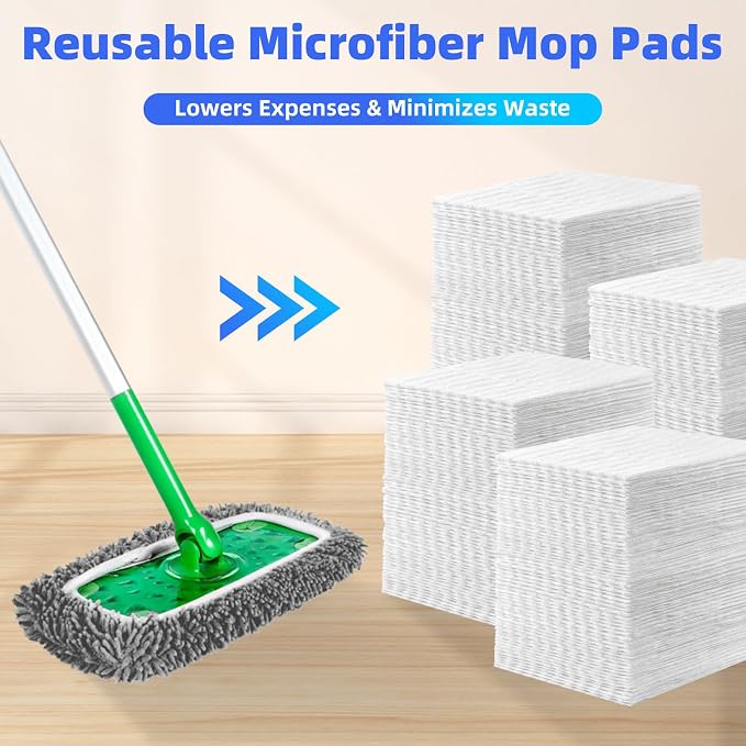 Reusable Microfiber Mop Pads Compatible - Image 7