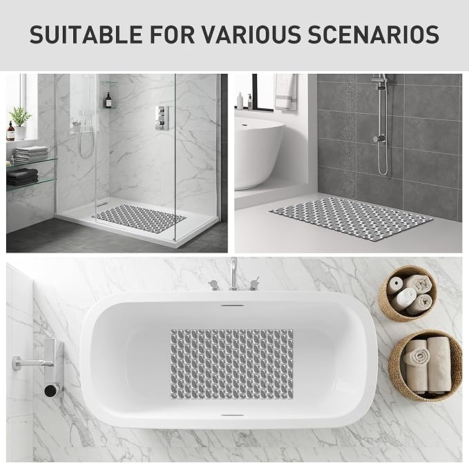 Bath Mat for Tub Non Slip Shower Mat for Elderly - Image 8